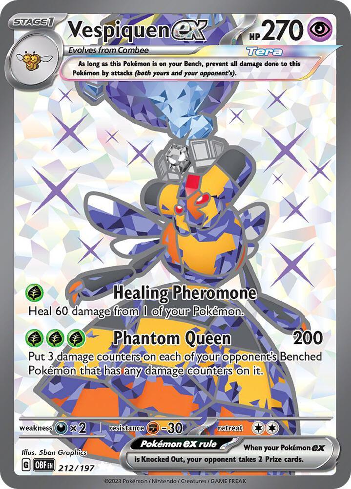 Vespiquen ex (212/197) [Scarlet & Violet: Obsidian Flames] (Online Only)