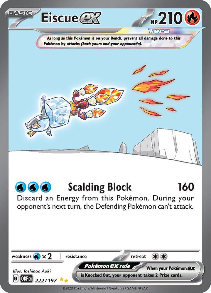 Eiscue ex (222/197) [Scarlet & Violet: Obsidian Flames] (Online Only)