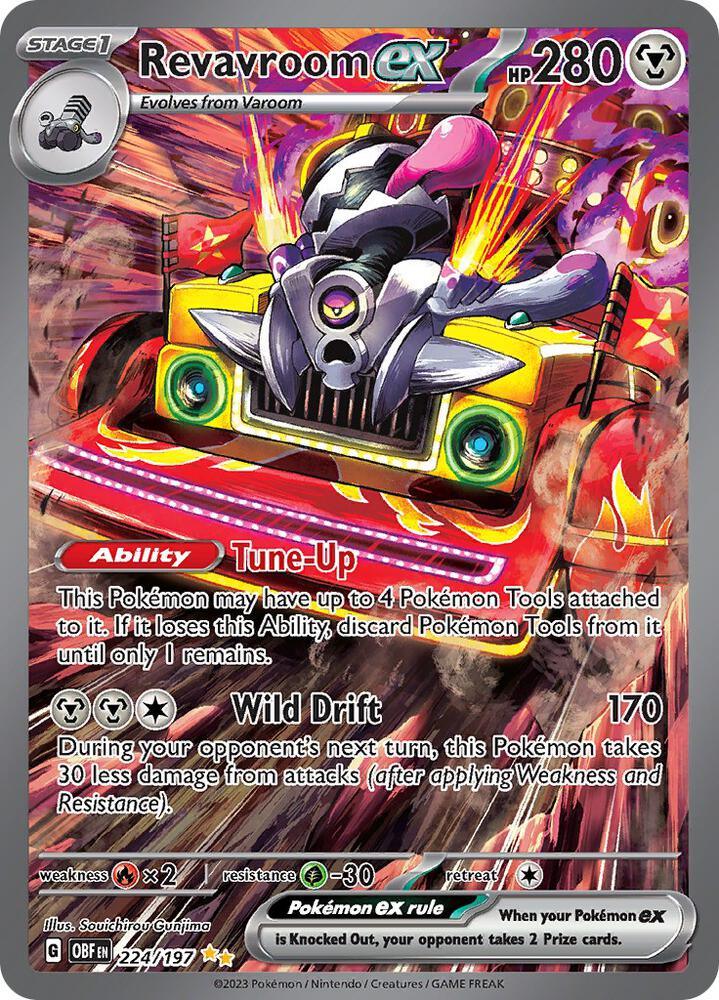 Revavroom ex (224/197) [Scarlet & Violet: Obsidian Flames] (Online Only)