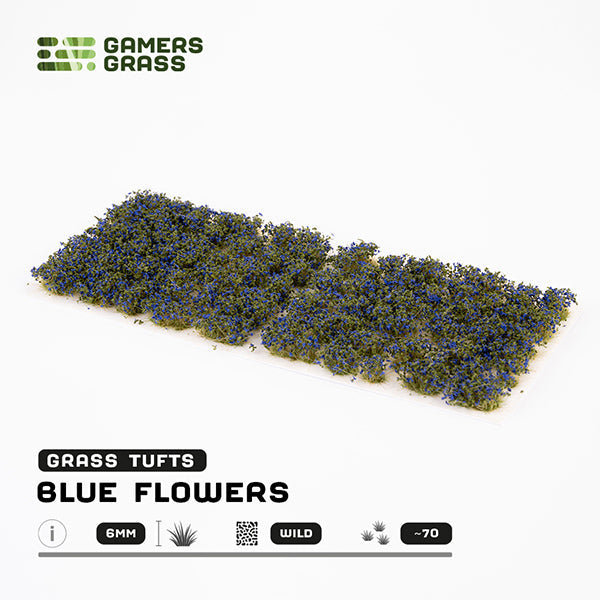 Gamers Grass Tufts: Blue Flowers- Wild (ONLINE ORDER ONLY)