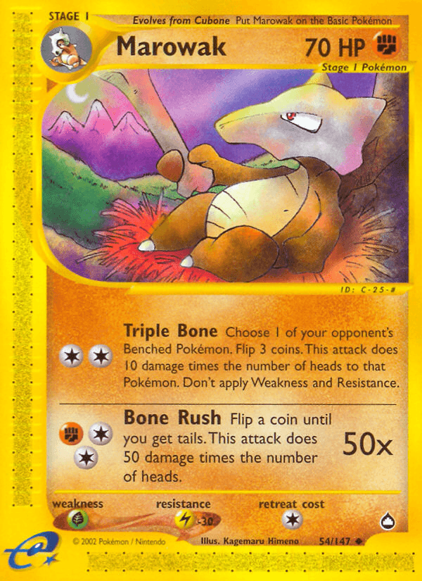 Marowak (54/147) [Aquapolis] (Online Only)