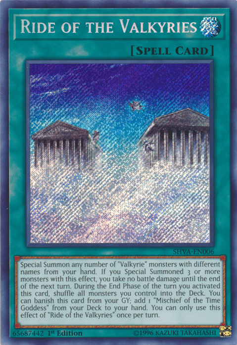 Ride of the Valkyries [SHVA-EN006] Secret Rare (ONLINE ORDER ONLY)