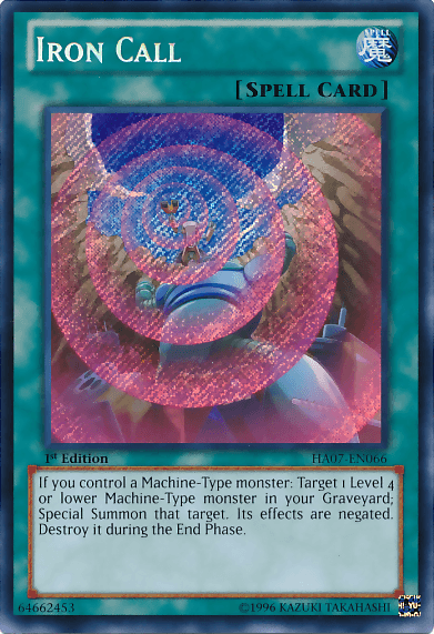 Iron Call [HA07-EN066] Secret Rare (ONLINE ORDER ONLY)