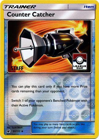 Counter Catcher (91/111) (League Promo Staff) [Sun & Moon: Crimson Invasion] (Online Only)