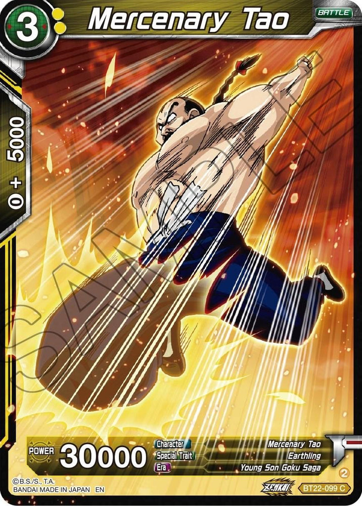 Mercenary Tao (BT22-099) [Critical Blow] (ONLINE ORDER ONLY)
