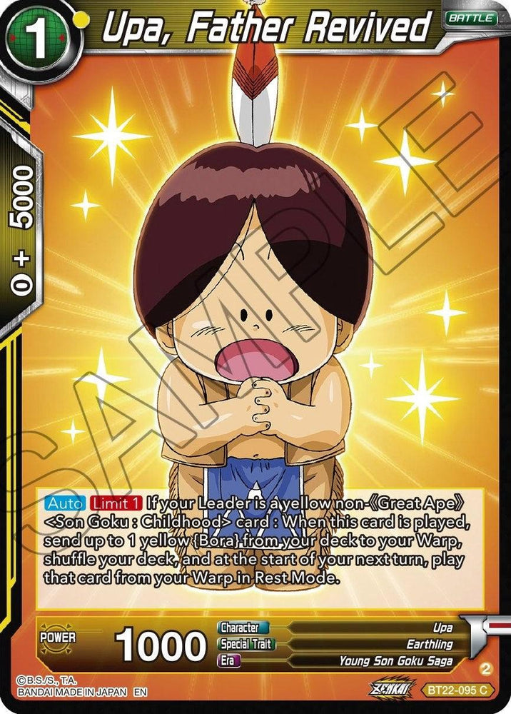 Upa, Father Revived (BT22-095) [Critical Blow] (ONLINE ORDER ONLY)