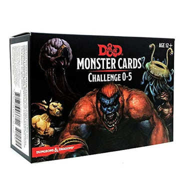 D&D: Monster Cards - Challenge 0-5 (ONLINE ORDER ONLY)
