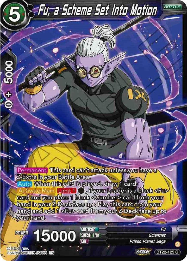 Fu, a Scheme Set Into Motion (BT22-125) [Critical Blow] (ONLINE ORDER ONLY)
