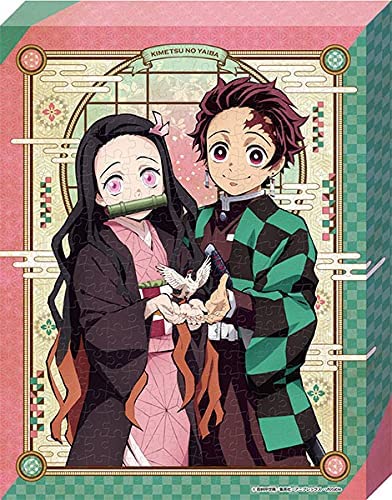 Demon Slayer Kimetsu No Yaiba Tanjiro and Nezuko Artboard Jigsaw Puzzle - Canvas Style (ONLINE ORDER ONLY)