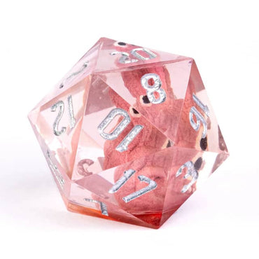 Red Beholder 22mm D20 DND Roll a D20 Dice Handmade Sharp Resin (Online Only)