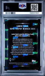 Graded 2025 Topps Now Ballon d'Or Lamine Yamal #6 Soccer Card PSA 10 Gem Mint