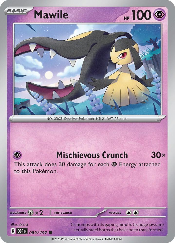 Mawile (089/197) [Scarlet & Violet: Obsidian Flames] (Online Only)