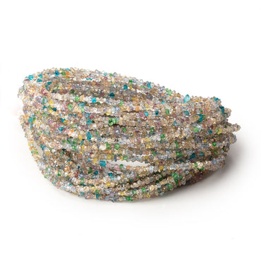 2x1-3x1.5mm Multi Color Double Terminated Quartz Beads 15 inch 275 pieces (ONLINE ORDER ONLY)