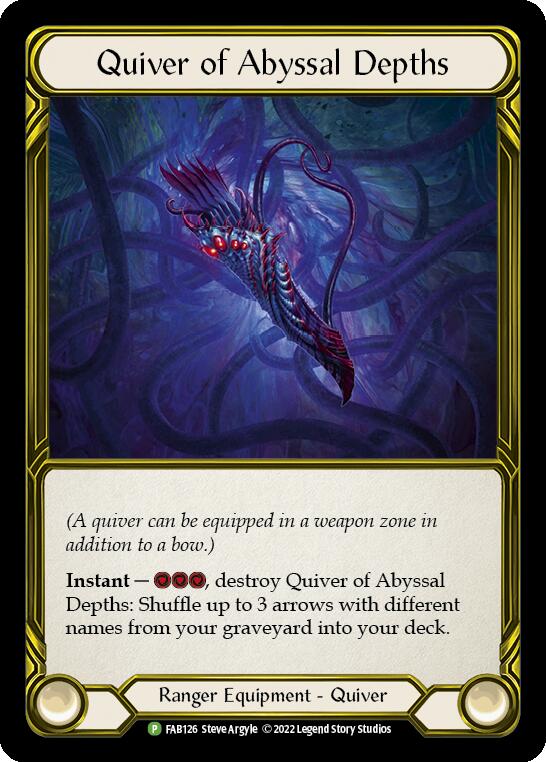 Quiver of Abyssal Depths (Golden) [FAB126] (Promo)  Cold Foil