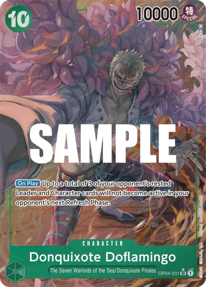 Donquixote Doflamingo (Alternate Art) [Kingdoms of Intrigue] (ONLINE ORDER ONLY)