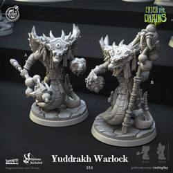 Yuddrakh Warlock – Snakefolk Spellcaster Miniature (ONLINE ORDER ONLY)