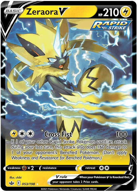 Zeraora V (053/198) [Sword & Shield: Chilling Reign] (Online Only)