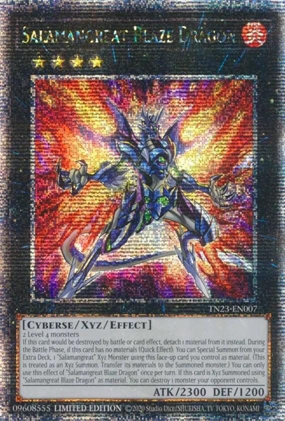 Salamangreat Blaze Dragon [TN23-EN007] Quarter Century Secret Rare (ONLINE ORDER ONLY)