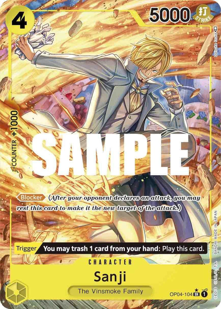 Sanji (Alternate Art) [Kingdoms of Intrigue] (ONLINE ORDER ONLY)