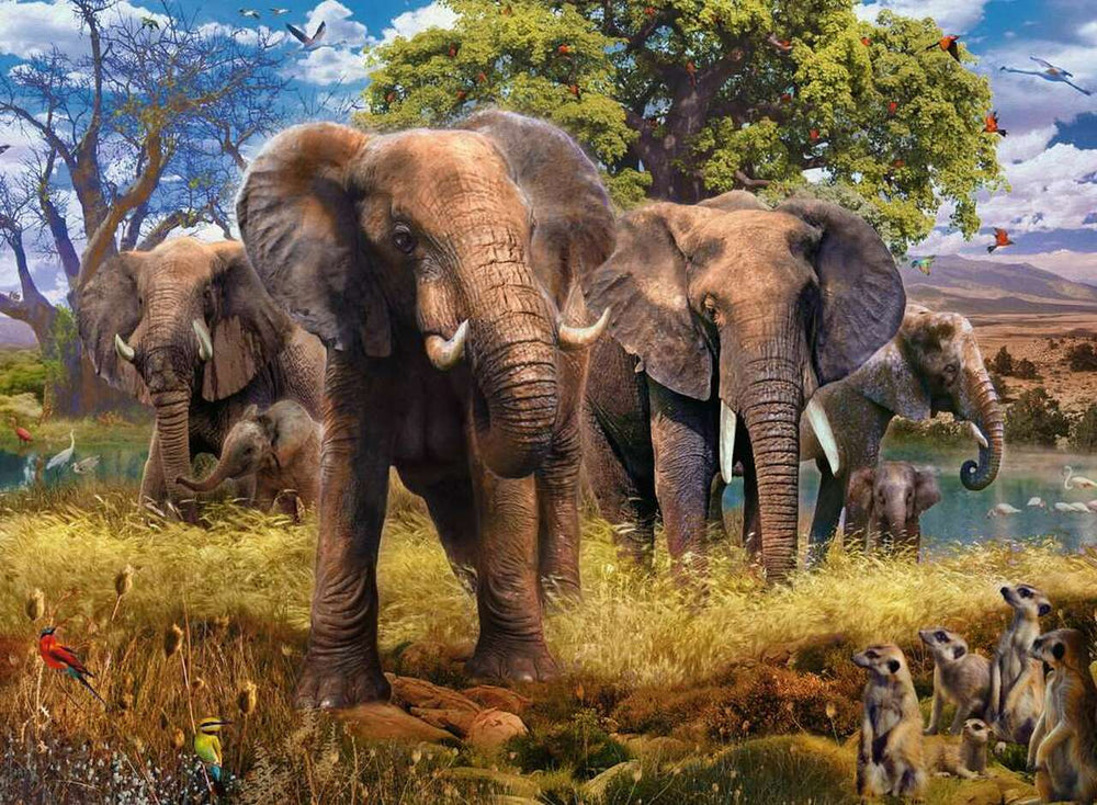 Puzzle: Elephants (ONLINE ORDER ONLY)