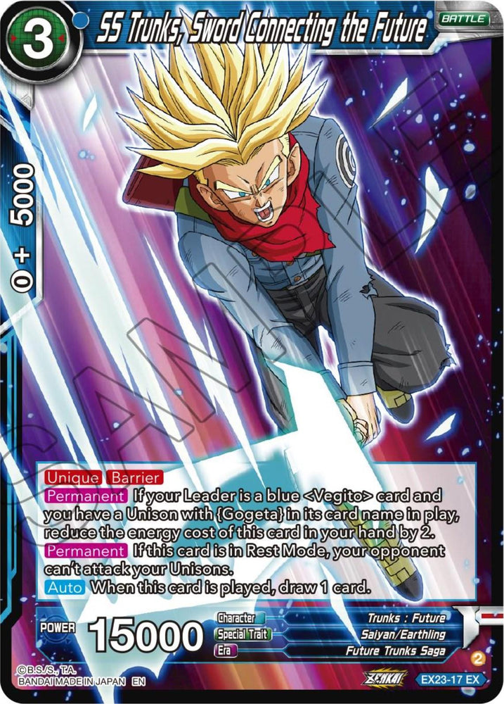SS Trunks, Sword Connecting the Future (EX23-17) [Premium Anniversary Box 2023] (ONLINE ORDER ONLY)