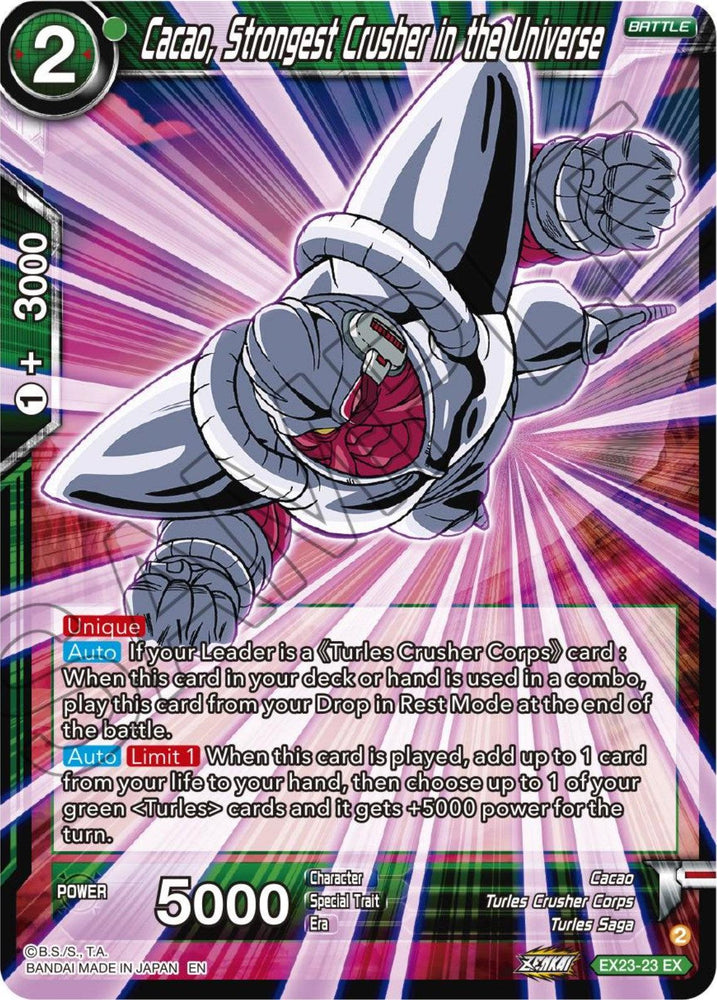 Cacao, Strongest Crusher in the Universe (EX23-23) [Premium Anniversary Box 2023] (ONLINE ORDER ONLY)