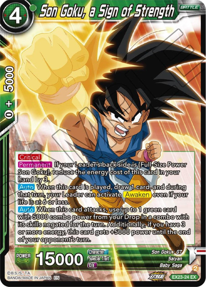 Son Goku, a Sign of Strength (EX23-24) [Premium Anniversary Box 2023] (ONLINE ORDER ONLY)