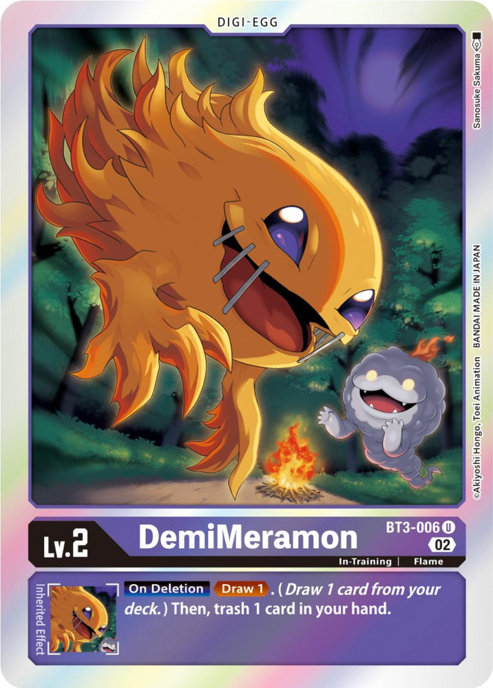 DemiMeramon [BT3-006] (Resurgence Booster Reprint) [Resurgence Booster] (ONLINE ORDER ONLY)