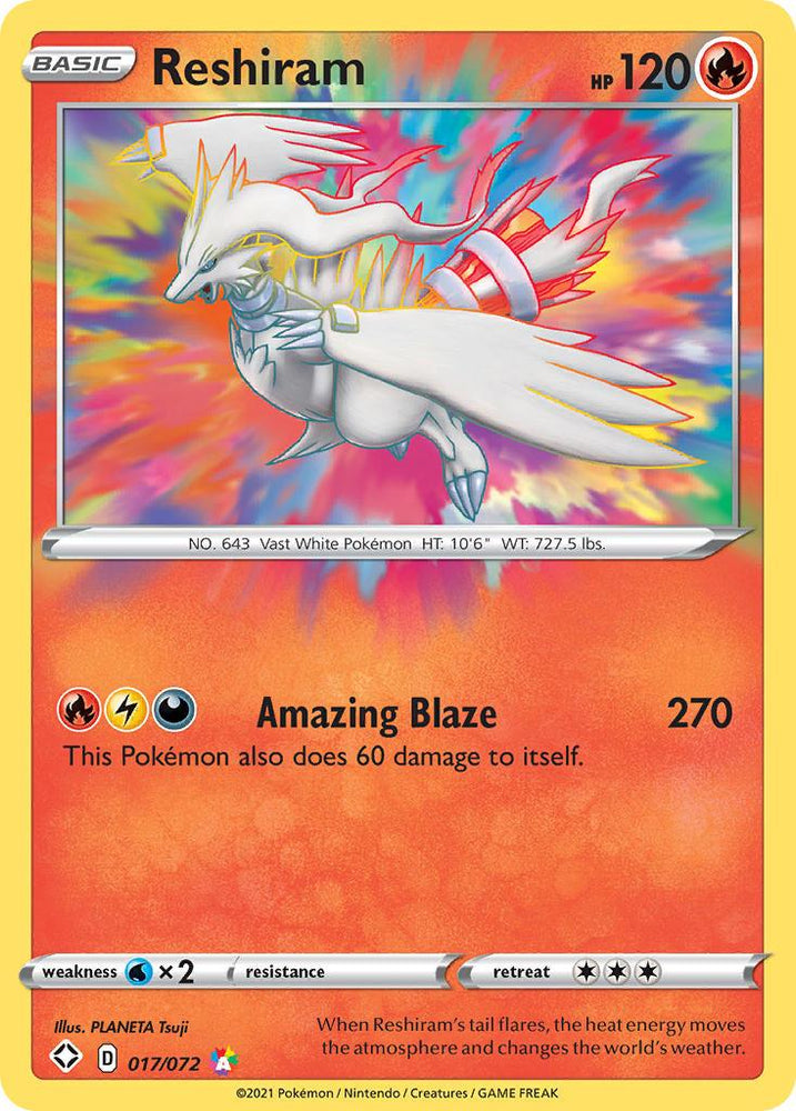 Reshiram (017/072) [Sword & Shield: Shining Fates] (Online Only)