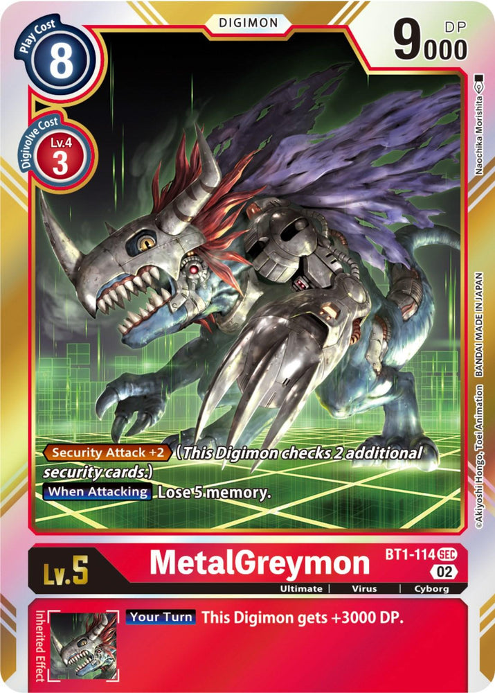 MetalGreymon [BT1-114] (Resurgence Booster Reprint) [Resurgence Booster] (ONLINE ORDER ONLY)