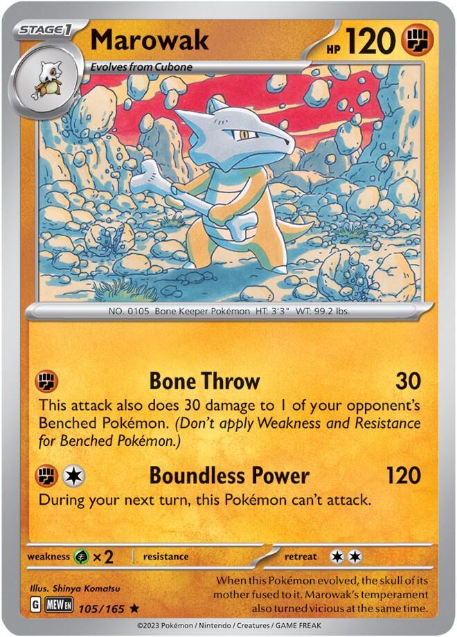 Marowak (105/165) [Scarlet & Violet: 151] (Online Only)