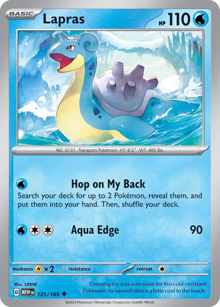Lapras (131/165) [Scarlet & Violet: 151] (Online Only)