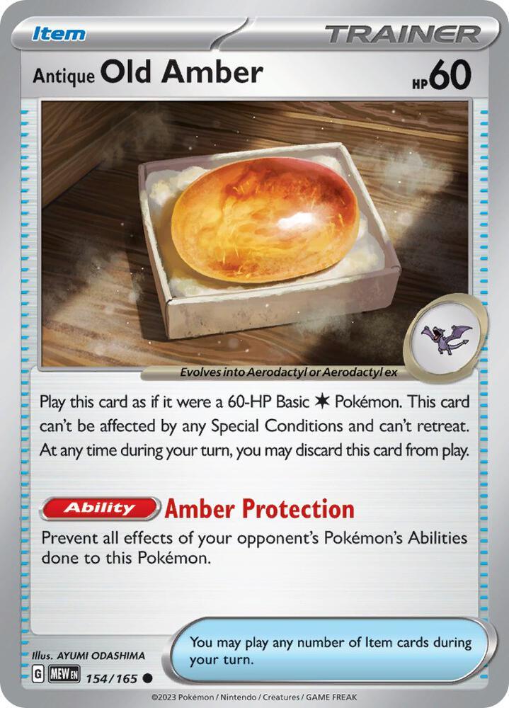 Antique Old Amber (154/165) [Scarlet & Violet: 151] (Online Only)
