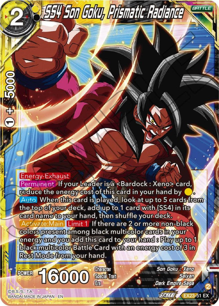 SS4 Son Goku, Prismatic Radiance (EX23-51) [Premium Anniversary Box 2023] (ONLINE ORDER ONLY)