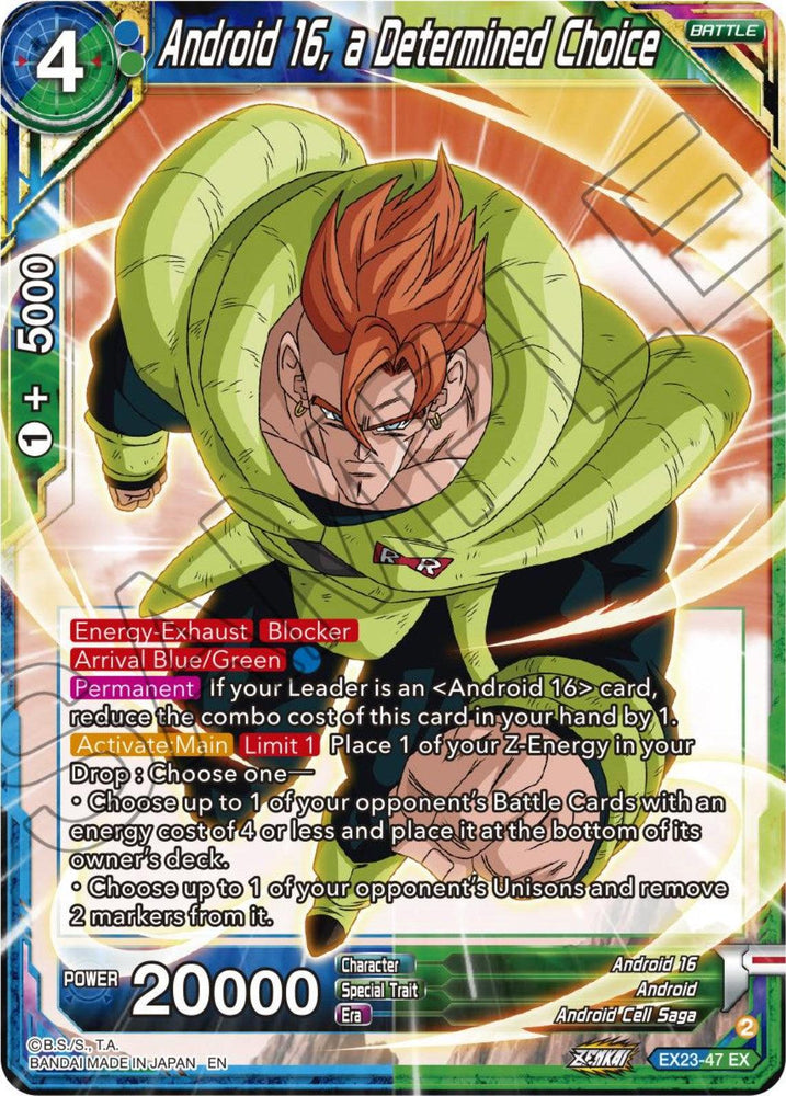 Android 16, a Determined Choice (EX23-47) [Premium Anniversary Box 2023] (ONLINE ORDER ONLY)
