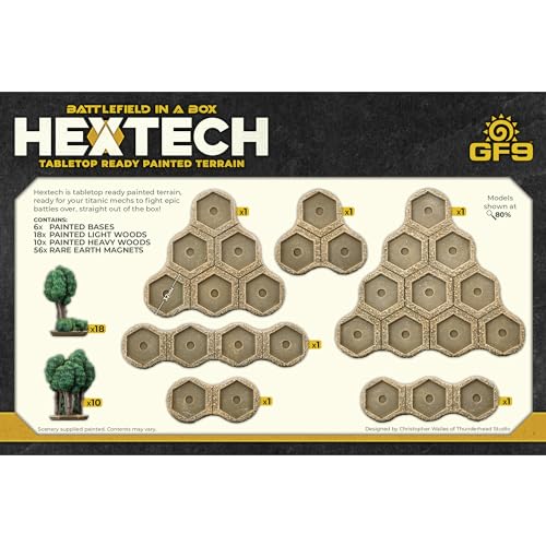 Battlefield in a Box: HexTech - Summer Light & Heavy Woods (ONLINE ORDER ONLY)
