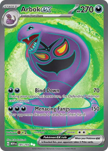 Arbok ex (185/165) [Scarlet & Violet: 151] (Online Only)