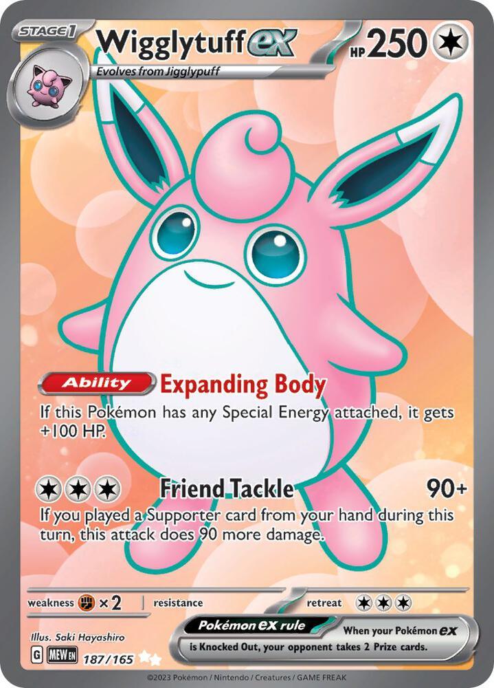 Wigglytuff ex (187/165) [Scarlet & Violet: 151] (Online Only)