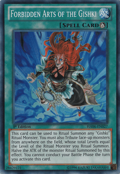 Forbidden Arts of the Gishki [HA06-EN027] Super Rare (ONLINE ORDER ONLY)