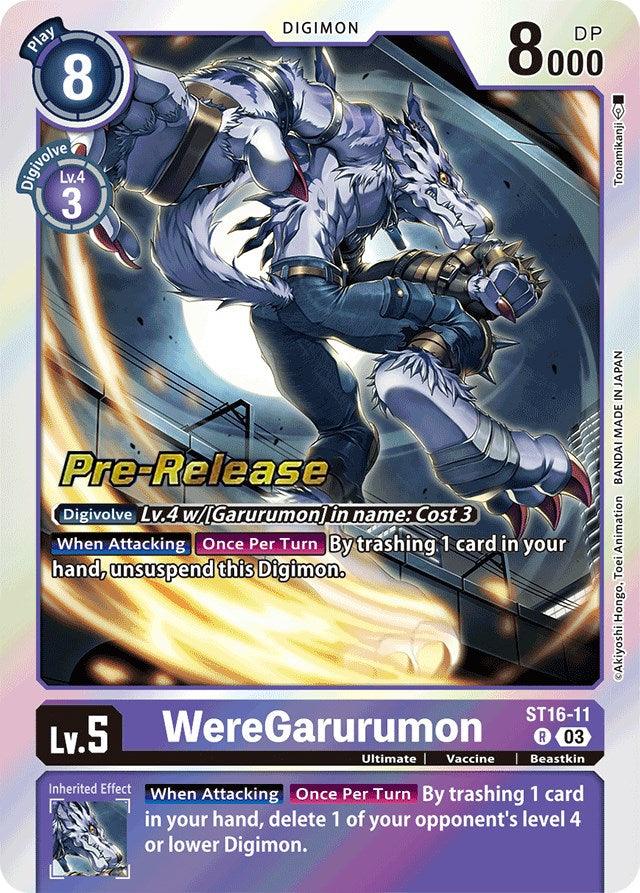 WereGarurumon [ST16-11] [Starter Deck: Wolf of Friendship Pre-Release Cards] (ONLINE ORDER ONLY)