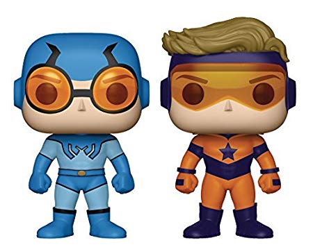 Funko POP! DC Super Heroes - Blue Beetle and Booster Gold 2-Pack Preview Exclusives (PX) (NOT 100% MINT) (ONLINE ORDER ONLY)