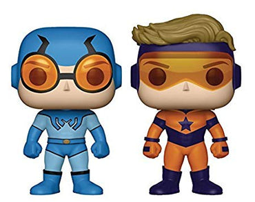 Funko POP! DC Super Heroes - Blue Beetle and Booster Gold 2-Pack Preview Exclusives (PX) (NOT 100% MINT) (ONLINE ORDER ONLY)