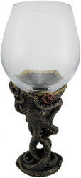 Steampunk Bronze Finish Octopus Tentacle Wine Glass (ONLINE ORDER ONLY)