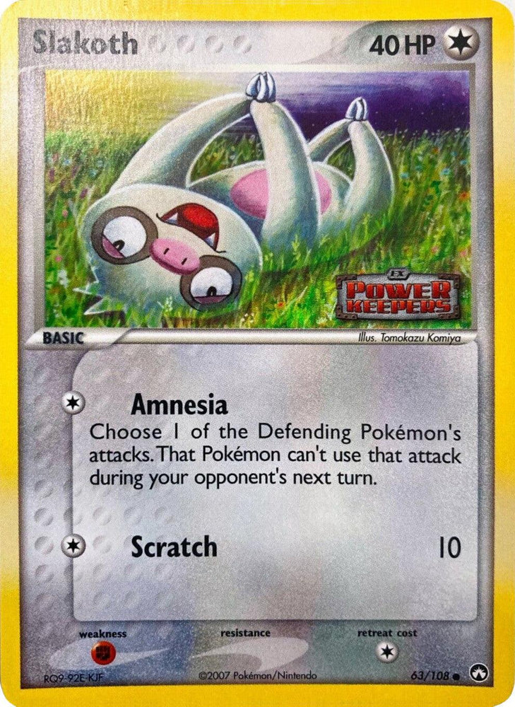 Slakoth (63/108) (Stamped) [EX: Power Keepers] (Online Only)