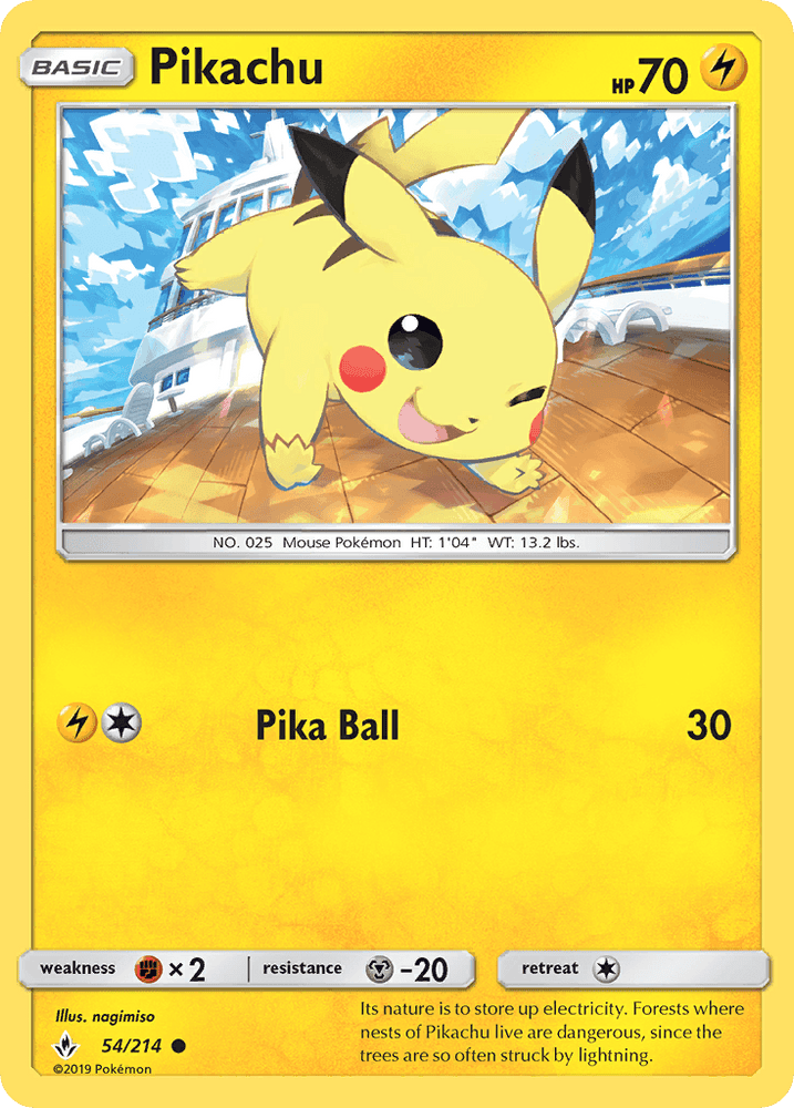 Pikachu (54/214) [Sun & Moon: Unbroken Bonds] (Online Only)