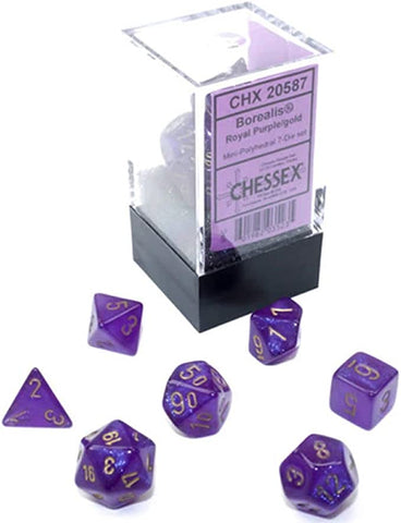 Chessex: Polyhedral Borealis Dice sets - 10mm (Online Order Only)