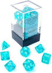 Chessex: Polyhedral Translucent Dice sets - 10mm (Online Order Only)
