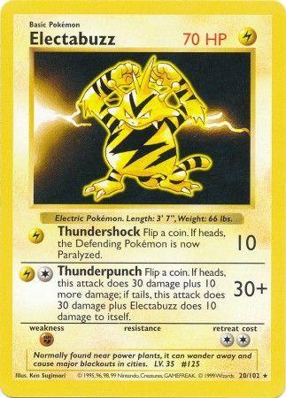 Electabuzz (20/102) [Base Set Shadowless Unlimited] (Online Only)