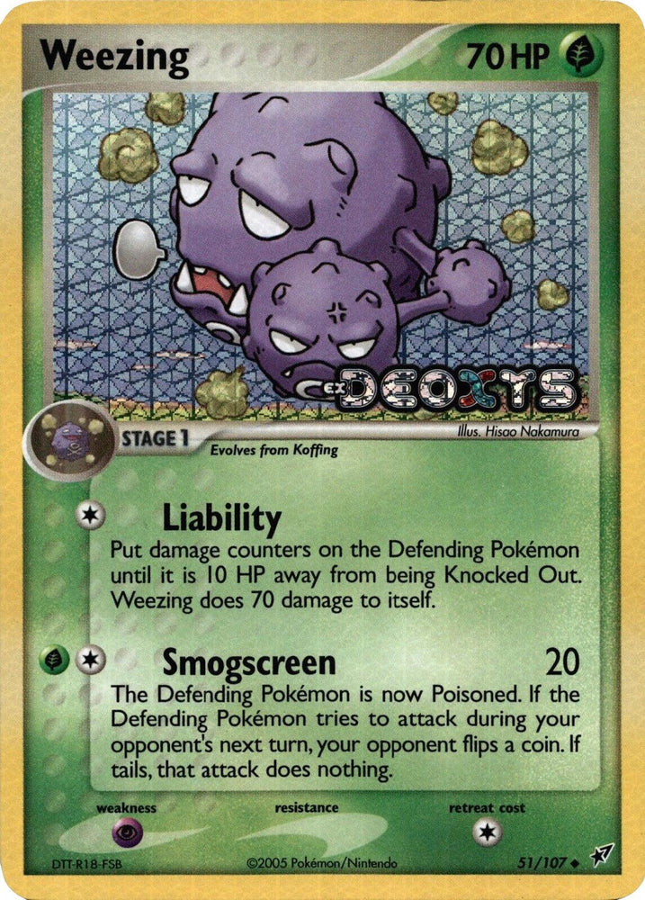 Weezing (51/107) (Stamped) [EX: Deoxys] (Online Only)