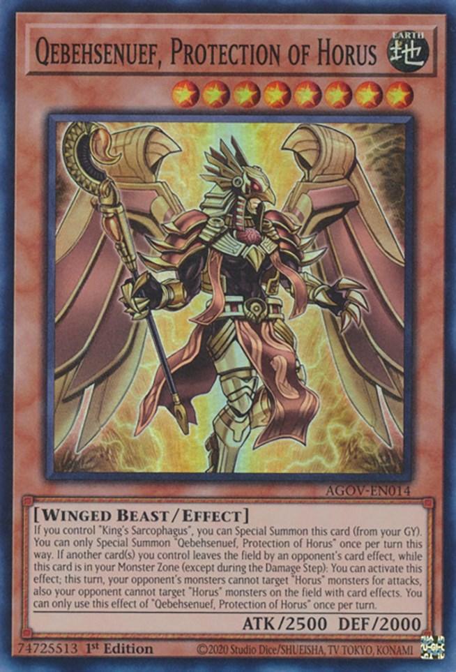 Qebehsenuef, Protection of Horus [AGOV-EN014] Super Rare (ONLINE ORDER ONLY)
